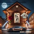 Козырёк для прожектора освещения и датчика POHER-215491 сталь 2 мм