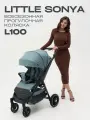 Прогулочная коляска Little Sonya L100, всесезонная, большие колеса, зеленый