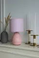 Светильник настольный декоративный Текстура Е14 розовый Фарлайт