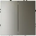 Проходной переключатель двухклавишный (шелк) Voltum S70 VLS020304