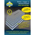 Теплоизоляционная панель TEPLOFOM+40 XPS-02 1250x600x40мм (двухсторонний слой) Теплофом