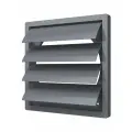 Выход стенной КФ фланец D400 жалюзи 456мм х456мм ASA Gray ERA