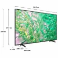 Телевизор Samsung UE43U8000HUXPY, 43, черный - 4K UHD, LED Smart TV, Wi-Fi, Bluetooth, HDR