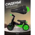 Беговел SAFARI PROFF, для детей от 1 до 3 лет, стальной, зеленый, 4 колеса