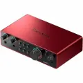Звуковая карта Focusrite Scarlett 2i2, 24 bit, USB Type-C, с фантомным питанием