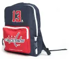 Рюкзак детский спортивный NHL Washington Capitals № 13 для мальчика Atributika & Club чёрный 58185