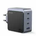 Сетевое зарядное устройство Ugreen X565 (35043) Nexode S 100Вт, USB-A+3*USB-C GaN Tech Fast Charger, серый