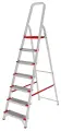 Стремянка алюминиевая 7 ступеней 130 мм усиленная 147 см Новая высота