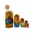Матрешка деревянная 7 мест, Царская семья