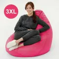 Кресло-мешок F78 XXXL Стандарт+, бескаркасное, пенополистирол, съемный чехол, оксфорд, розовое