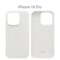 Силиконовый чехол COMMO Shield Case для Apple iPhone 16 Pro с поддержкой беспроводной зарядки, Белый