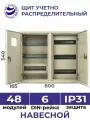 Щит учётно-распределительный навесной ЩУРн-3/48 IP31 540х600х165 металл корпус