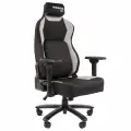Игровое компьютерное кресло CHAIRMAN CH 30, ткань, черный/серый с регулируемыми подлокотниками