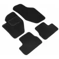 Коврики в салон для Lada 1117-19 Kalina (2006-) (черный) без крепежа без перемычки текстиль