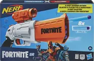 Бластер Nerf Fortnite SR E9391, револьвер с прицелом, 8 стрел в комплекте