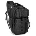 Тактический рюкзак через плечо Штурм черный