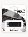 USB Flash-накопитель Kingston Data Traveler 70 256Gb, Type-C, USB 3.2 Gen 1, черный (DT70/256GB)