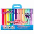 Набор маркеров-текстовыделителей Юнландия Colorstar (1-4мм, 12 цветов) 12шт. (151718), 6 уп.