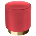 Пуф малый Hollywood Gold. SUPERA Luxemebel. Цвет Красный.