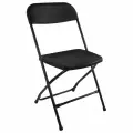 Стул складной BRABIX Golf CF-002, черный каркас, пластик черный, 531563