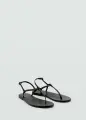 Сандалии MANGO Outlet FIDA, размер 36 EU, черный