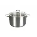 Кастрюля 9л, из нержавеющей стали со стеклянной крышкой, Kukmara, серия Safia