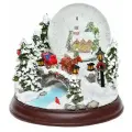 Музыкальная композиция со снежным шаром и подсветкой Зимняя Мечта 23*20 см