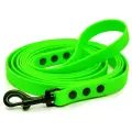 Поводок из биотана 10 м, ширина 20 мм, Woofy Iron, прорезиненный, водостойкий, зеленый