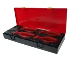 Набор губцевого инструмента длинногубцы, бокорезы, пассатижи в кейсе 4 предмета JTC арт. JTCK5045