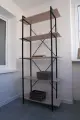 Стеллаж GARNELLE 195x90x36, на металлокаркасе, 5 полок, 2 варианта крепления полок, цвет - бежевый