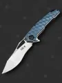 Нож складной туристический ZT, сталь 8Cr13MoV, рукоять G10 каменный век, замок Liner-Lock, светло-синий, edc