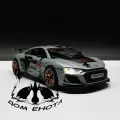 Машинка AUDI R8 DTM. Металлическая модель автомобиля Ауди R8 серый 20см. Инерционная игрушка машина 1:22