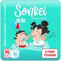 Подгузники трусики 5 размер XL для новорожденных детей 12-17 кг /36 шт / Sonkei / Сонкей / Ночные / Ультратонкие / Японские подгузники