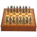 Шахматы сувенирные Рыцарские, h короля-7 см, пешки-6 см, d-2 см, 36 х 36 см