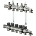 Коллектор Oventrop Multidis SF 1 5хG 3/4 арт. 1404555 (пять контуров) с вентильными вставками (1 х 3/4 / 5)