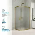 Душевой уголок GWMPKB018RB 125x80x200 см, цвет фурнитуры бронзовый, стекло матовое закаленное 6 мм