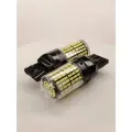 Белые W21W LED T20 7440 12-24V лампы 144SMD 3014 для автомобилей мототехники грузовиков, 2шт