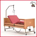 Кровать медицинская электрическая пятифункциональная в вариантах исполнения МЕТ TERNA NEW (18878) / Кровать функциональная медицинская с регулировкой высоты, цвет бук