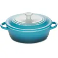 Кокотница овальная 12 см Омбре голубой, Le Creuset, 61902126820003, Керамика