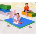 Мат складной Perfetto sport Мат № 22 (100 х 120 х 5) голубой/салатовый