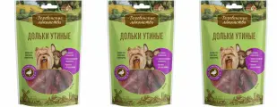 Деревенские лакомства для собак мини-пород Дольки утиные, 55 г, 3 шт