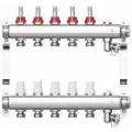 Коллектор нержавейка STI ТТ000010556 1x3/4 на 5 выходов (расходомеры, клапана маевского, сливные краны, кронштейны)