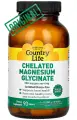 Country Life, Chelated Magnesium Glycinate, глицинат магния, 540 г, 90 таблеток