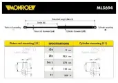Амортизатор крышки багажника прав лев Monroe ML5694