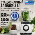 Блендер стационарный STINGRAY ST-KP2208A белый/черный