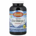 Carlson, Wild Caught, Elite Omega-3 Gems, отборные омега-3 кислоты, натуральный лимонный вкус, 800 мг, 180 капсул