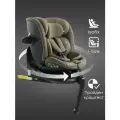 Автокресло детское поворотное на 360, Kidster Happy Baby, группа 0+/1/2/3 (до 36 кг) i-size, крепление isofix, оливковый