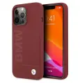 BMW силиконовый чехол для iPhone 13 Pro, Signature Liquid Silicone Laser logo, красный