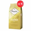 Кофе молотый Poetti Leggenda Oro 100% Арабика 250 г х 4 штук