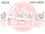 Полуось правая перед прав Asva LNSH-X60R